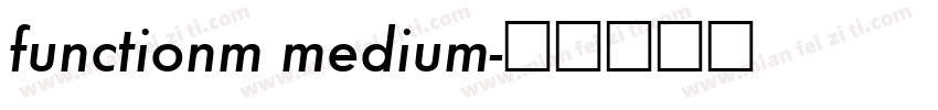 functionm medium字体转换